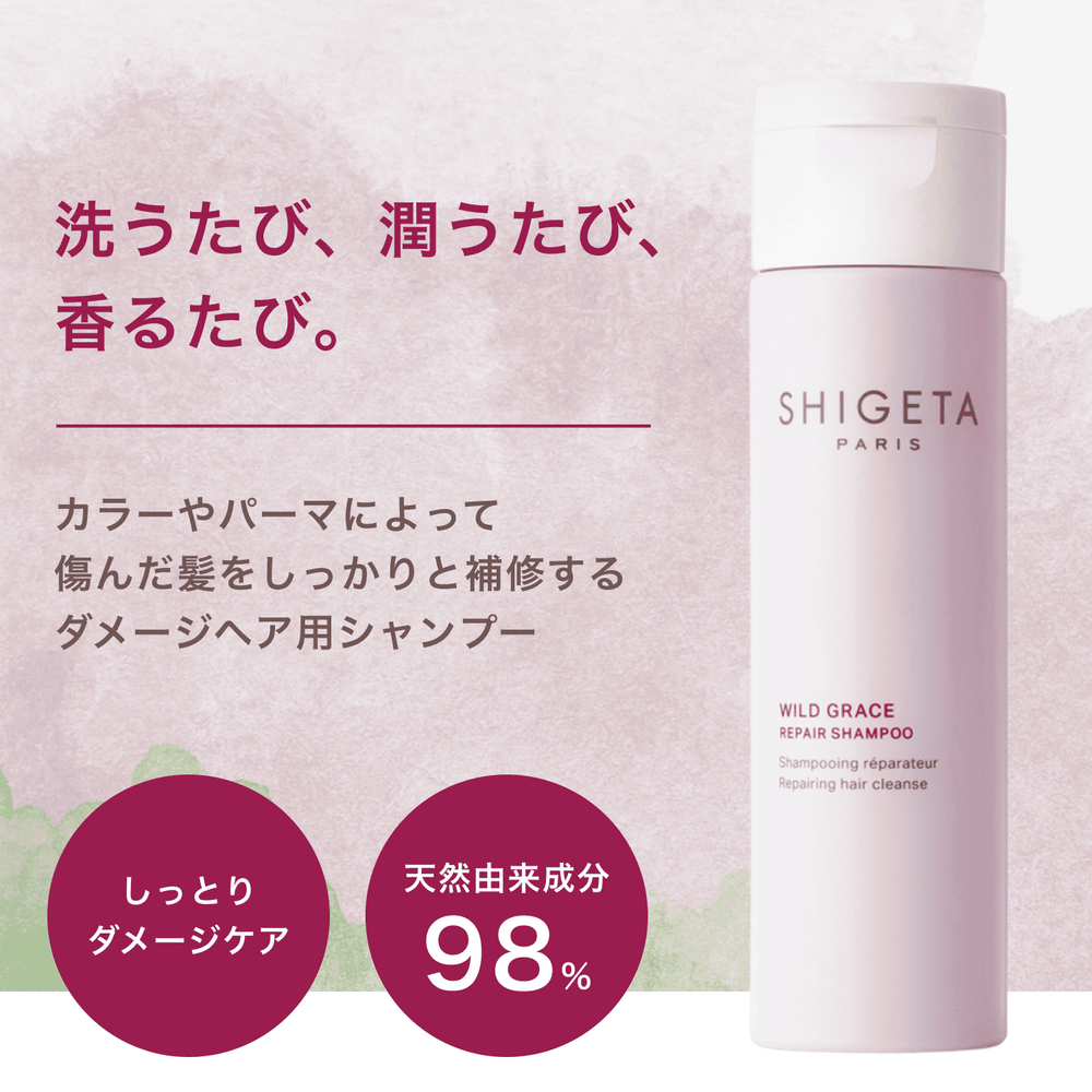 シゲタ ワイルドグレース シャンプー1本 トリートメント3本 4点セット