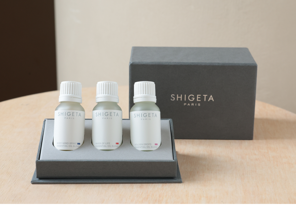 <p><span class="metafield-multi_line_text_field">SHIGETAで人気の3種のエッセンシャルオイルを詰め合わせた、特別なギフトセット</span></p>